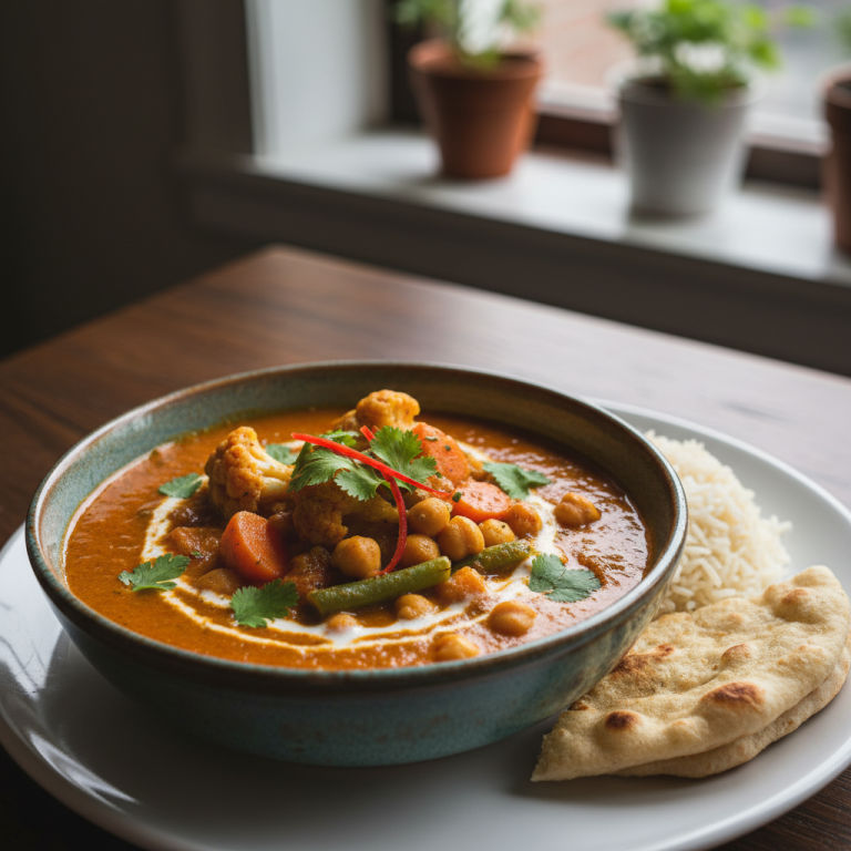 Curry de légumes et pois chiches